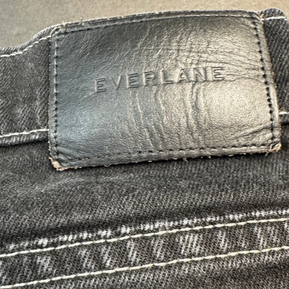 Everlane The Cheeky Jean Black High Rise Straight Crop‎ Womens 27 Stretch Denim